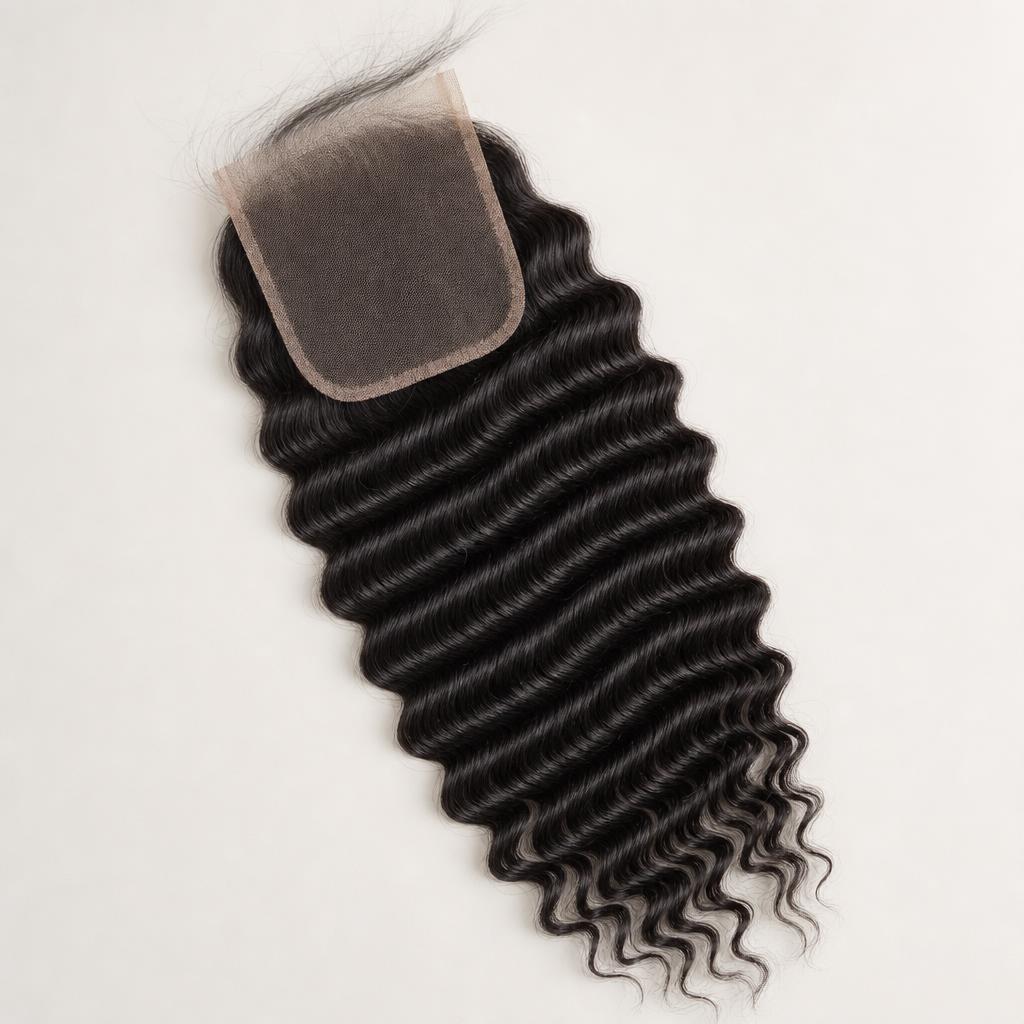 HD Lace Closure · Burmese Deep Wave — HD Swiss Lace · Colour 1B