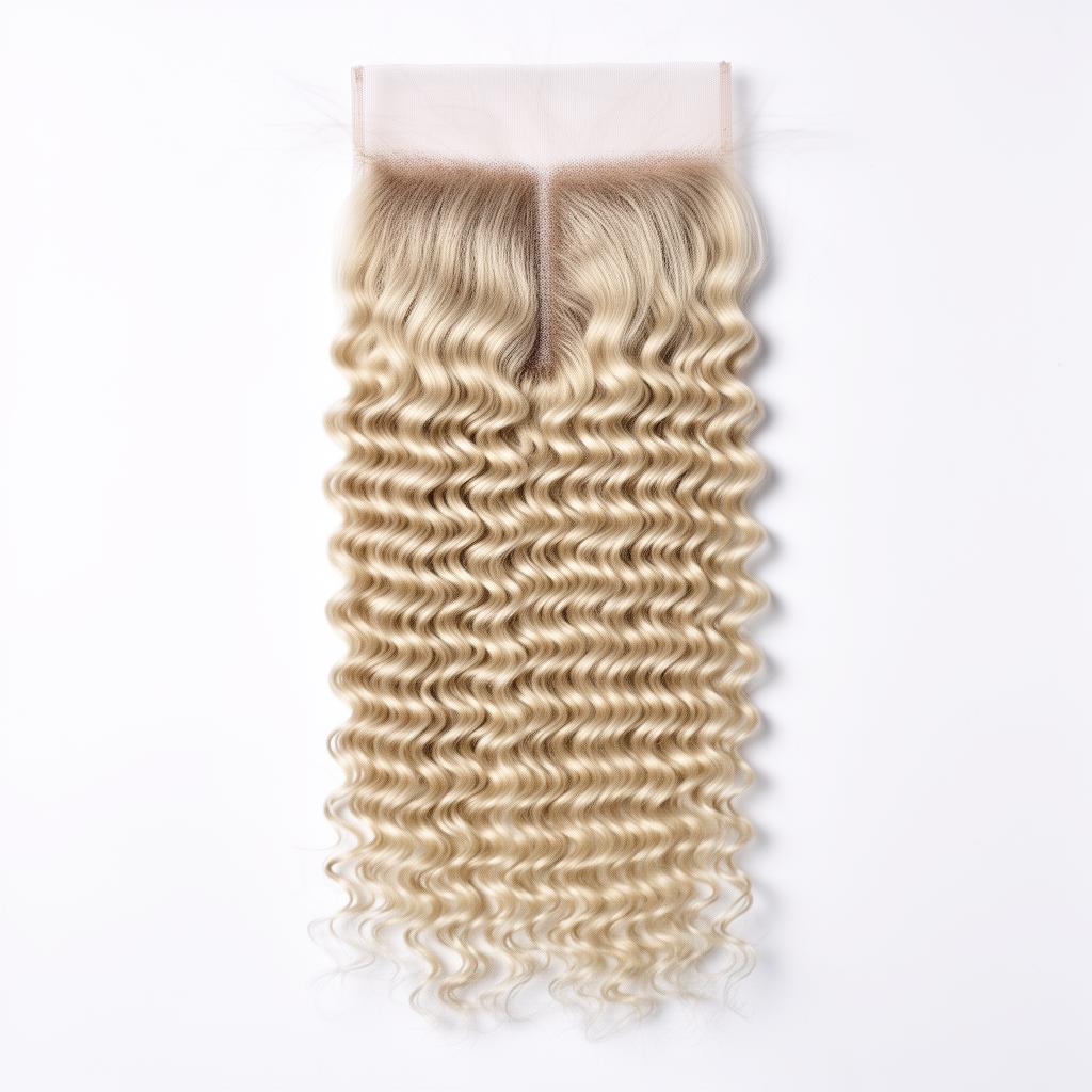 HD Lace Closure · Deep Wave · 613 Blonde — HD Swiss Lace · Colour 613
