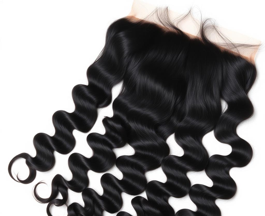 HD Lace Frontal · Deep Wave · Natural Black — HD Swiss Lace · Colour 1B