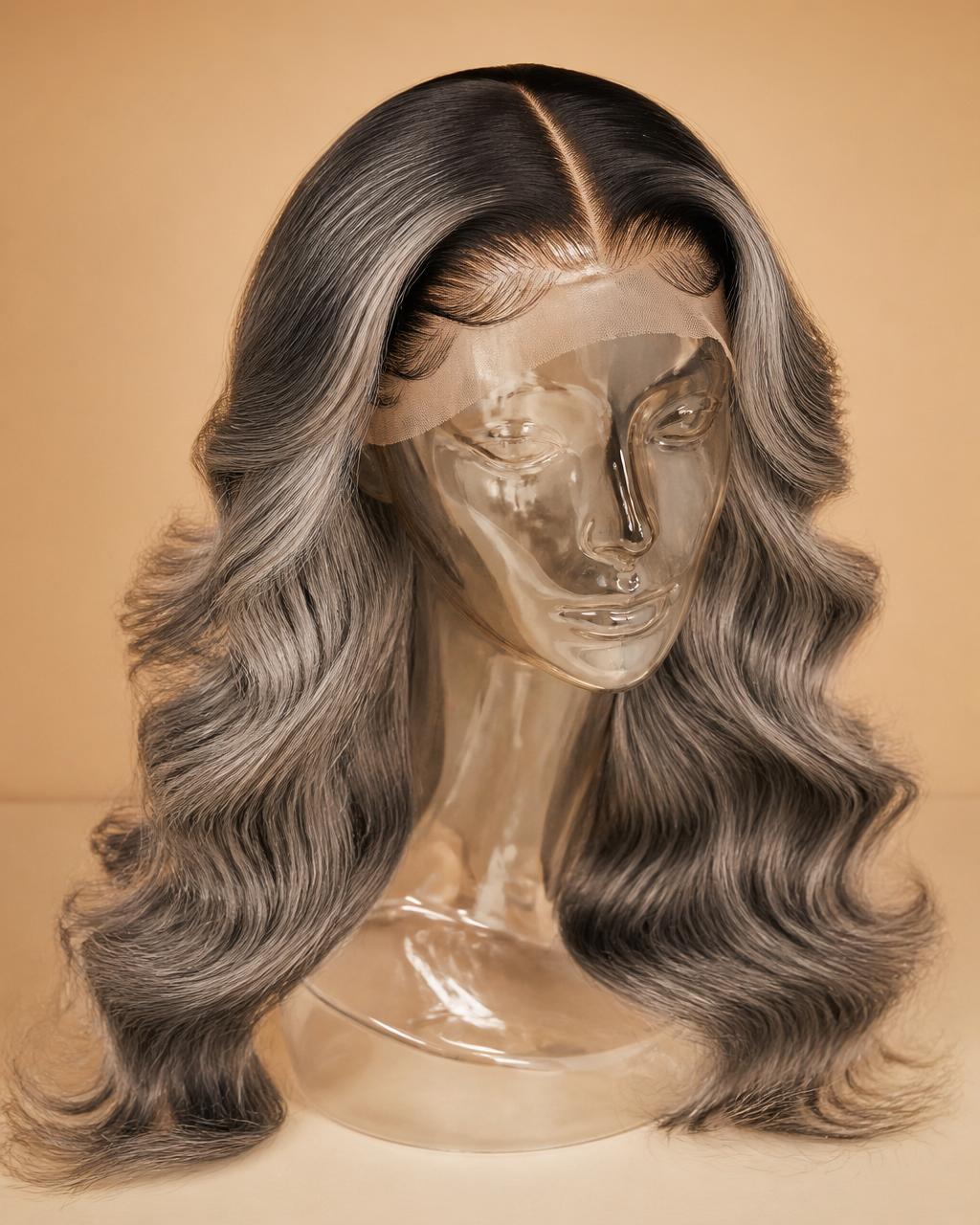 1B/Grey Wig — HD Lace 2x6 · 5x5 · 6x6 · 13x4 · 13x6 · Colour 1B/Grey